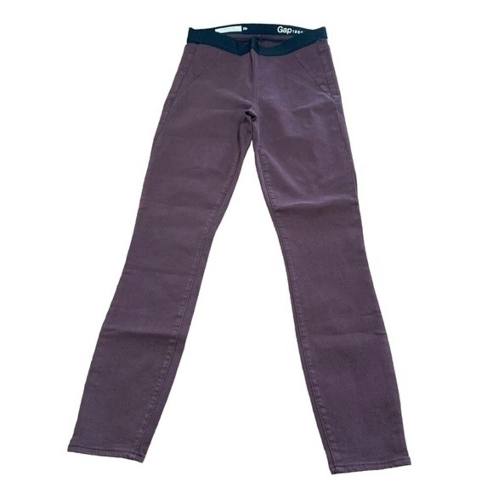 NWT GAP Maroon Elastic Band Jeggings Skinny Jeans Size 8 Women